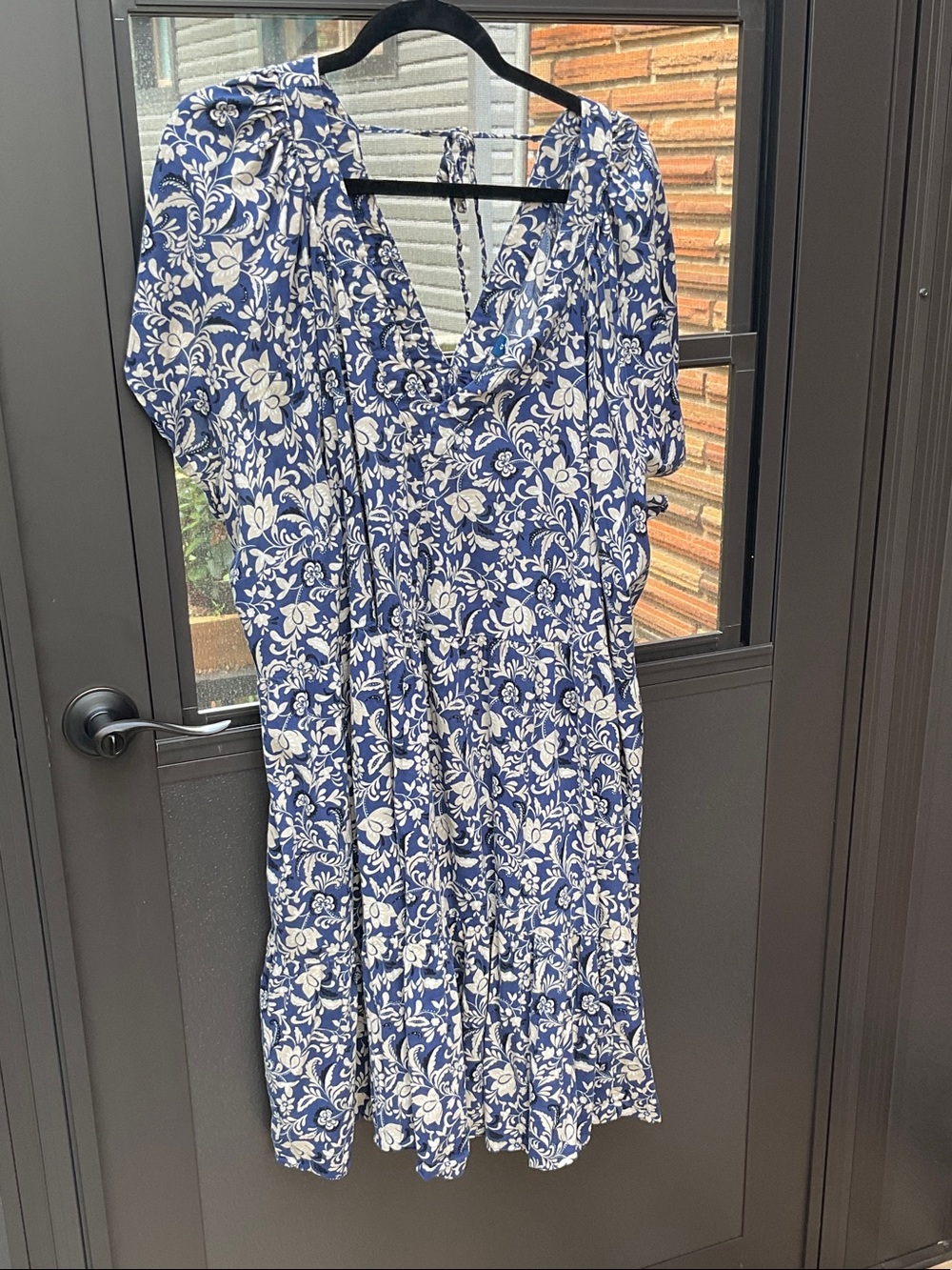 Old Navy Blue and White Floral Mini Dress